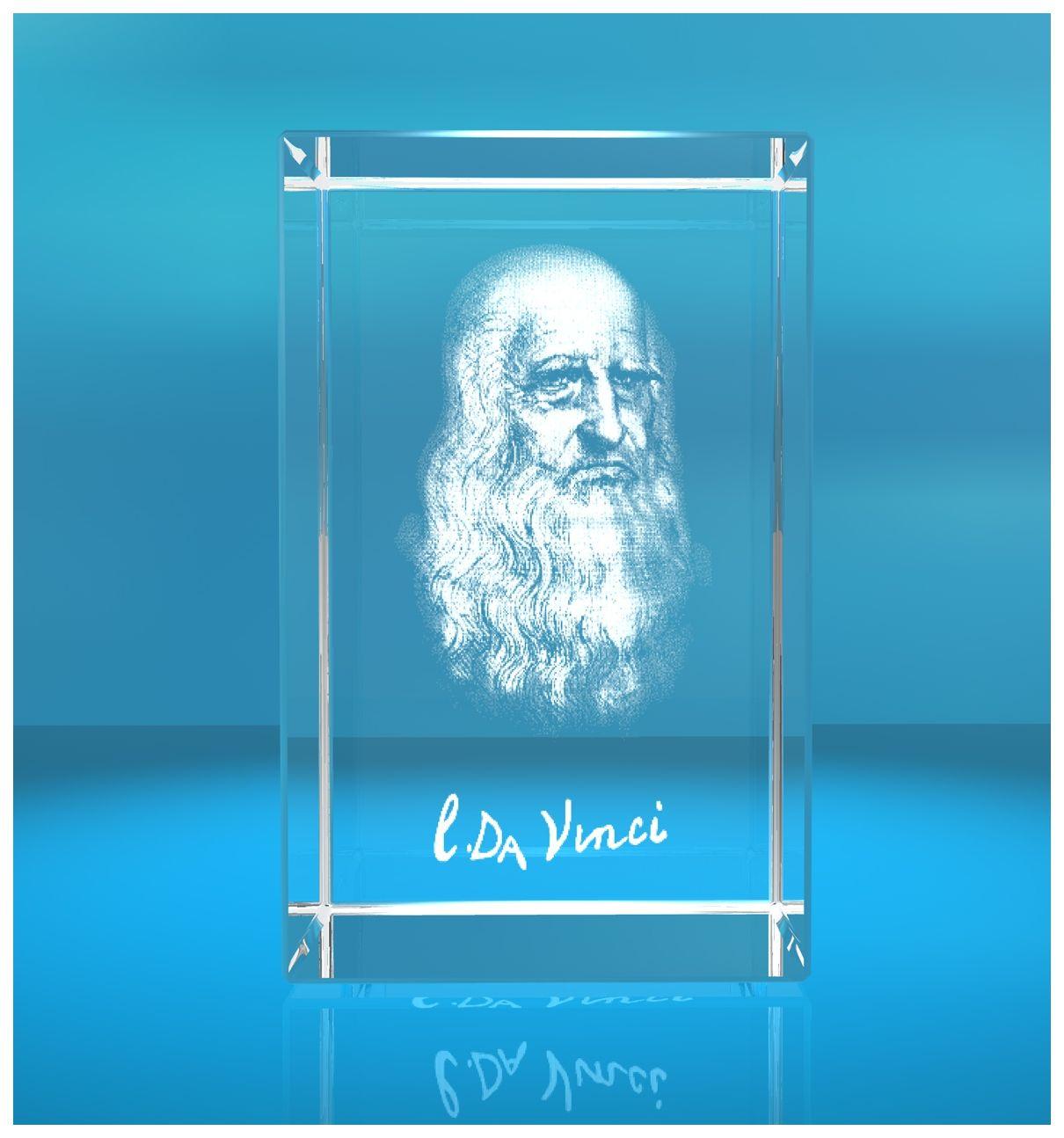 3D Glasquader I 3D Autogramm I Leonardo Da Vinci