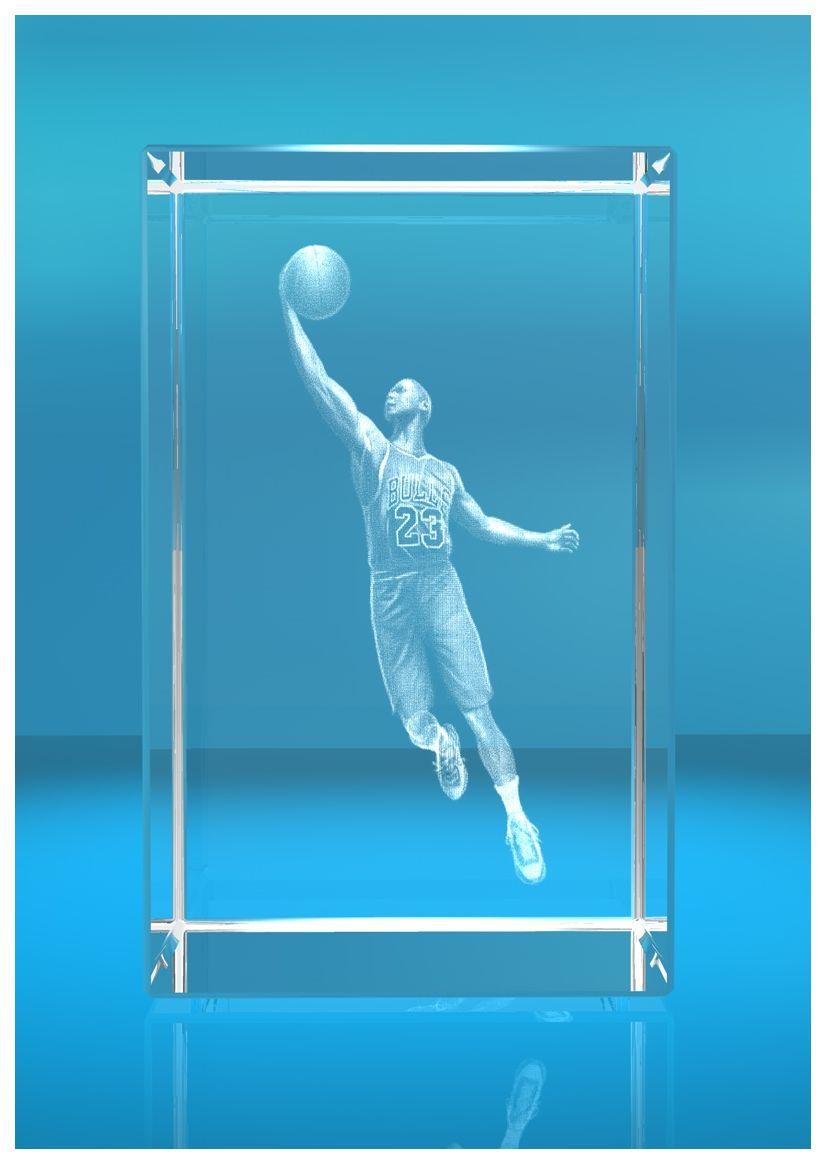 3D Glasquader   Motiv: Basketballer