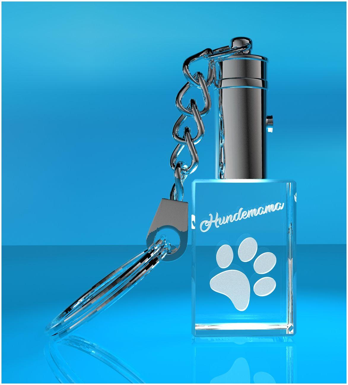 3D Schlüsselanhänger I Hundepfote + Wunschtext
