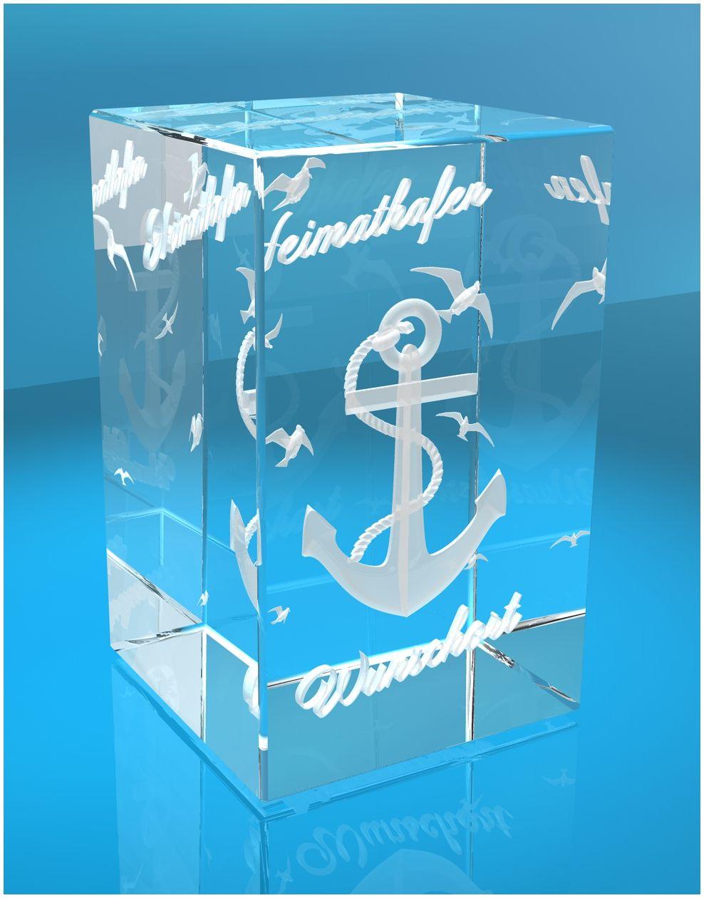 3D Glasquader I Heimathafen + Wunschort